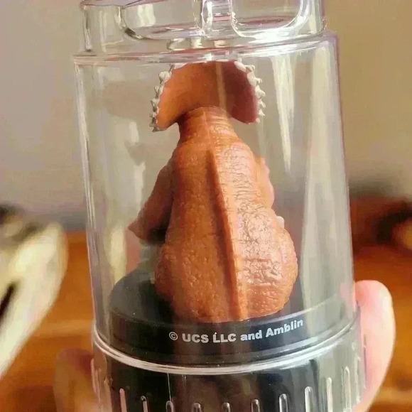 3 Collectible Jurassic World T Rex/Blue/ Triceratops PODZ TOPPER 3 Excellent - Picture 7 of 10